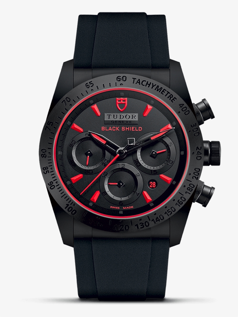 Black Rubber Strap - Tudor Fastrider Black Shield, transparent png download