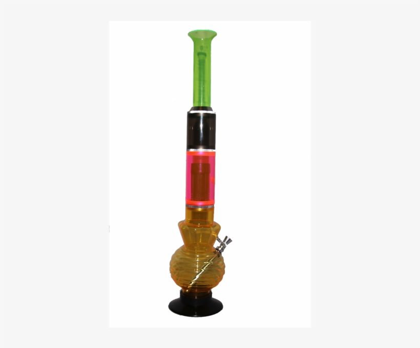 Rainbow Acrylic Water Pipe - Cylinder, transparent png download