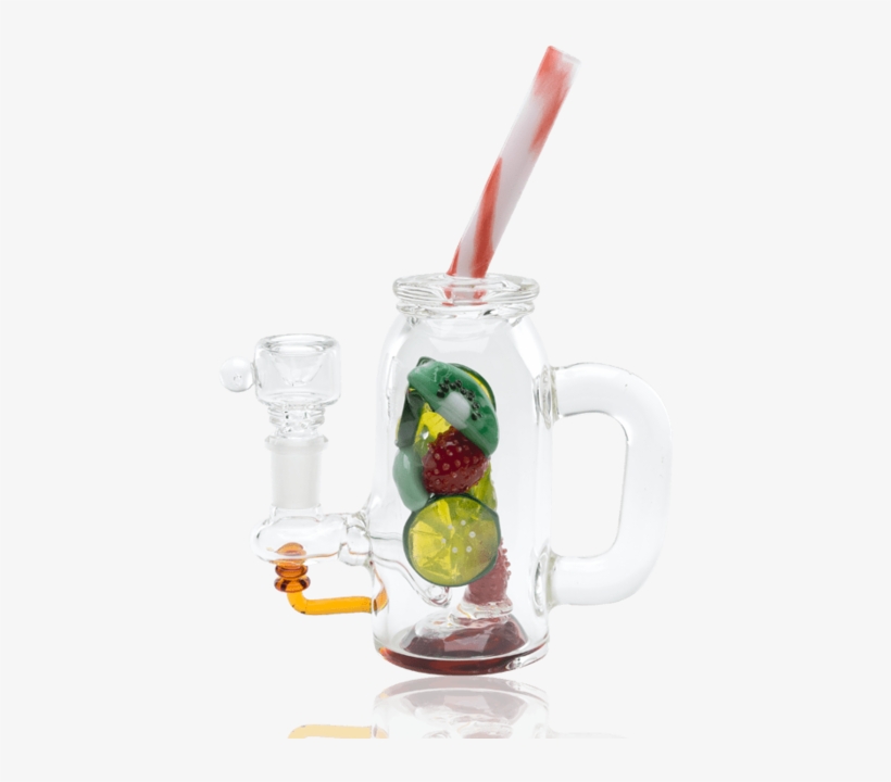 Empire Glassworks Fruity Detox Mini Rig Water Pipe - Strawberry, transparent png download