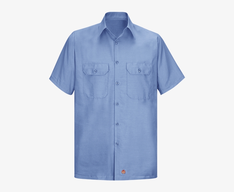 Auto Work Shirt With Rip Stop Fabric Red Kap Automotive - Shirt, transparent png download