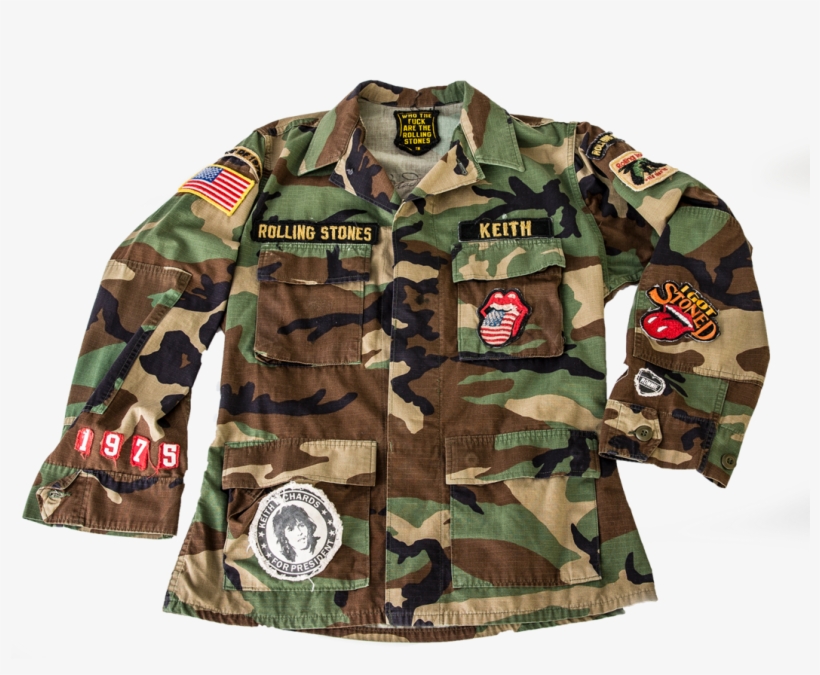Rolling Stones Camo Jacket By Madeworn - Military Uniform, transparent png download