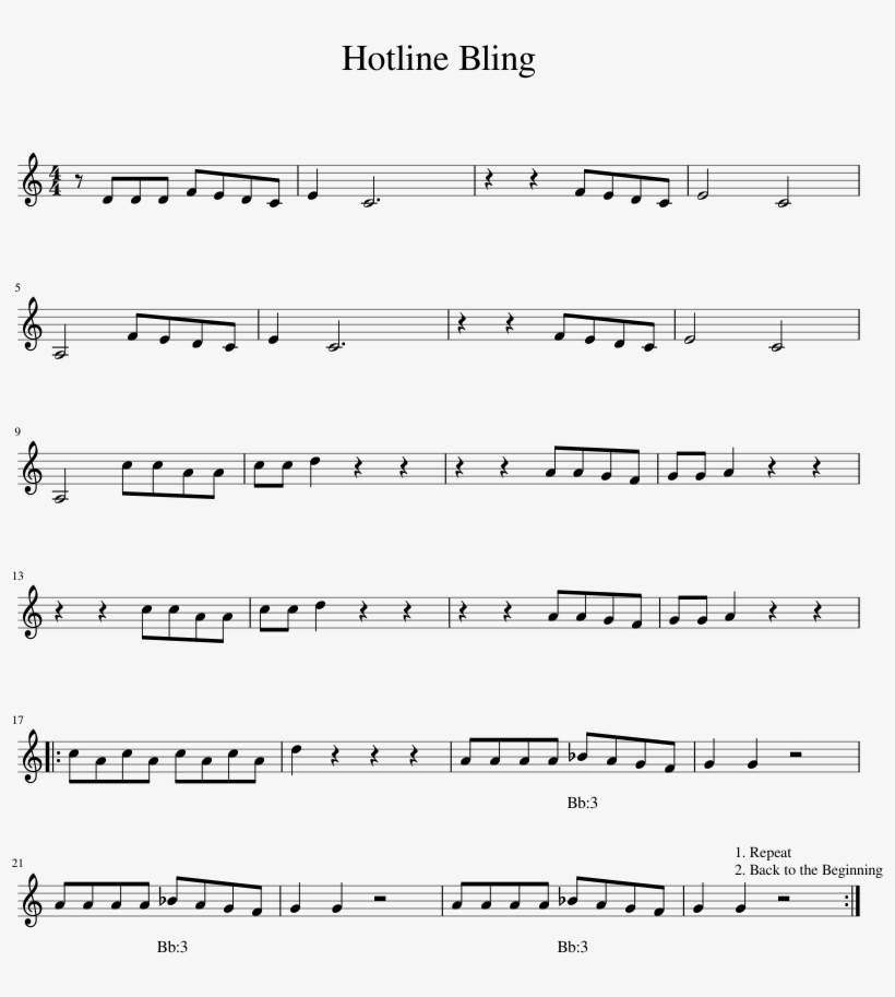 Hotline Bling - Guitar, transparent png download