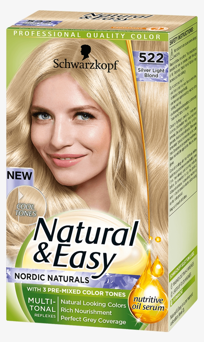Natural Easy Com Blonde Hair 522 Silver Light Blond Schwarzkopf