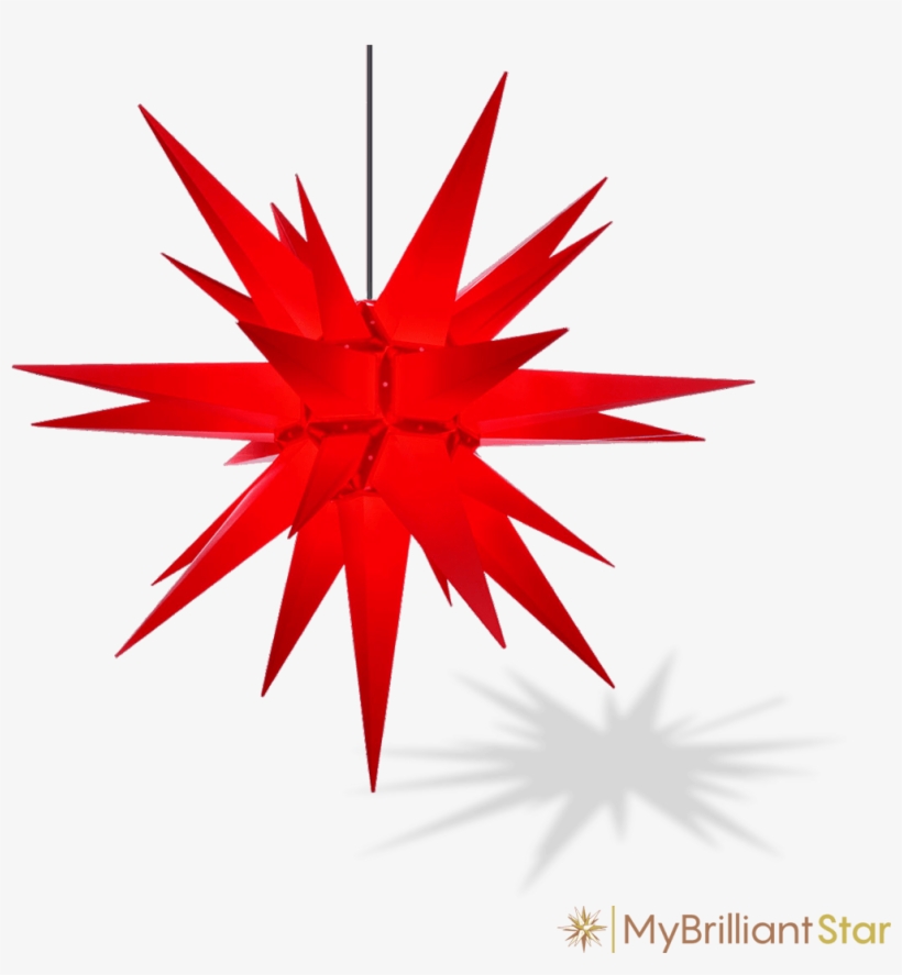 Original Herrnhut Plastic Star, Red, ~ 130 Cm / 51 - Herrnhuter Stern Kunststoff 68 Cm, transparent png download