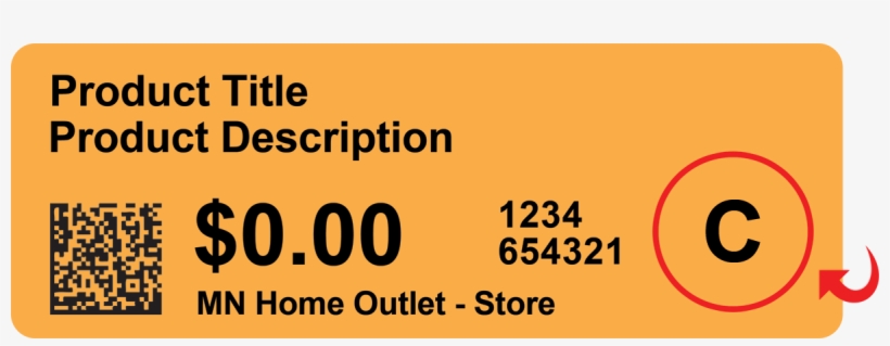 Items With This Label Will Be Discounted A Certain - Circle, transparent png download