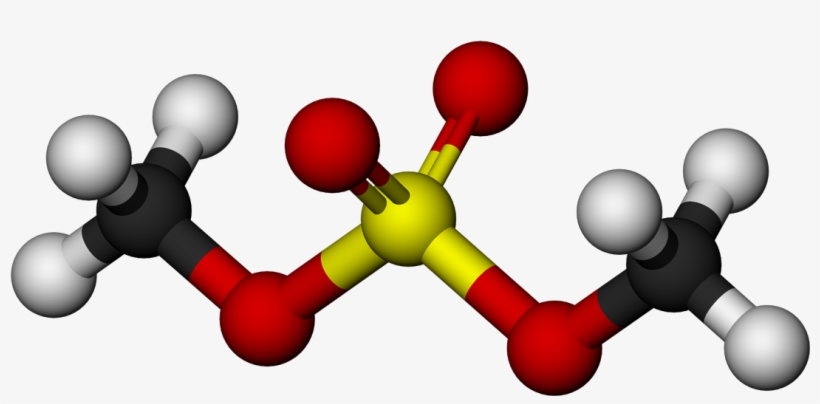 Dimethyl Sulfate Molecule 3d Balls By Ahrls - C Ch3 3i Structure, transparent png download