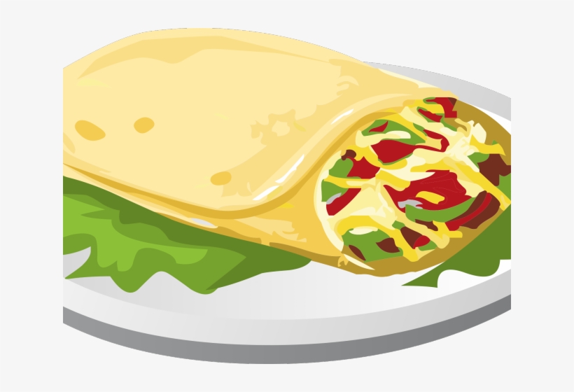 Breakfast Clipart Transparent Background - Transparent Background Burrito Clipart, transparent png download