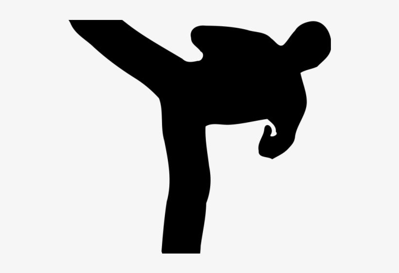 Silhouette Cliparts - Muay Thai Clipart, transparent png download