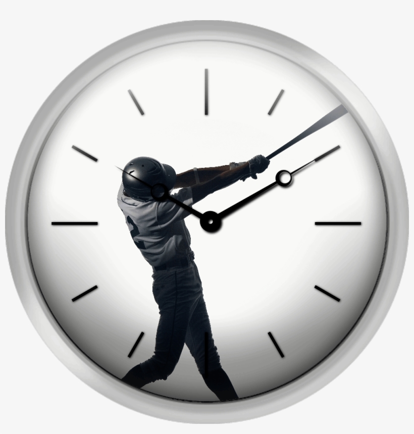 Silhouette Of Baseball Batter Swinging Bat Side View - Baseball, transparent png download