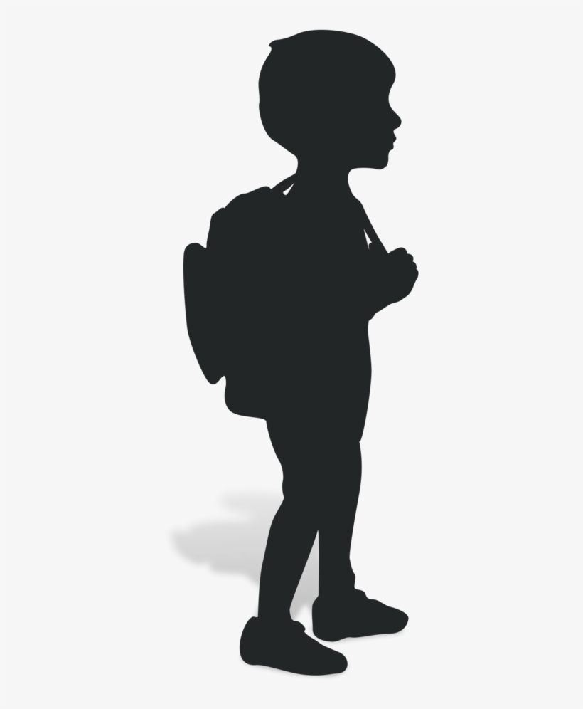 Paid Child Development Classroom Assistant Position - Silhouette Png School Boy, transparent png download