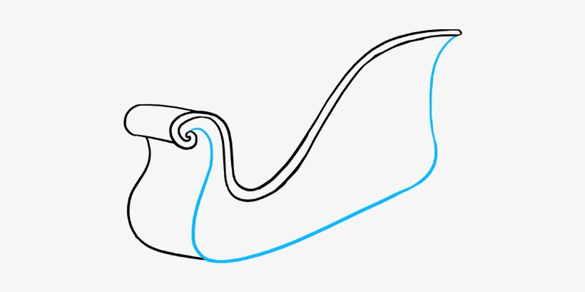 How To Draw Santa's Sleigh - Plot, transparent png download