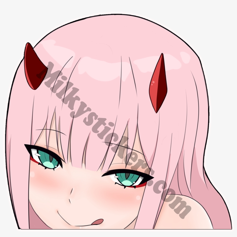 Image Of Zero Two Peeker - Cartoon, transparent png download