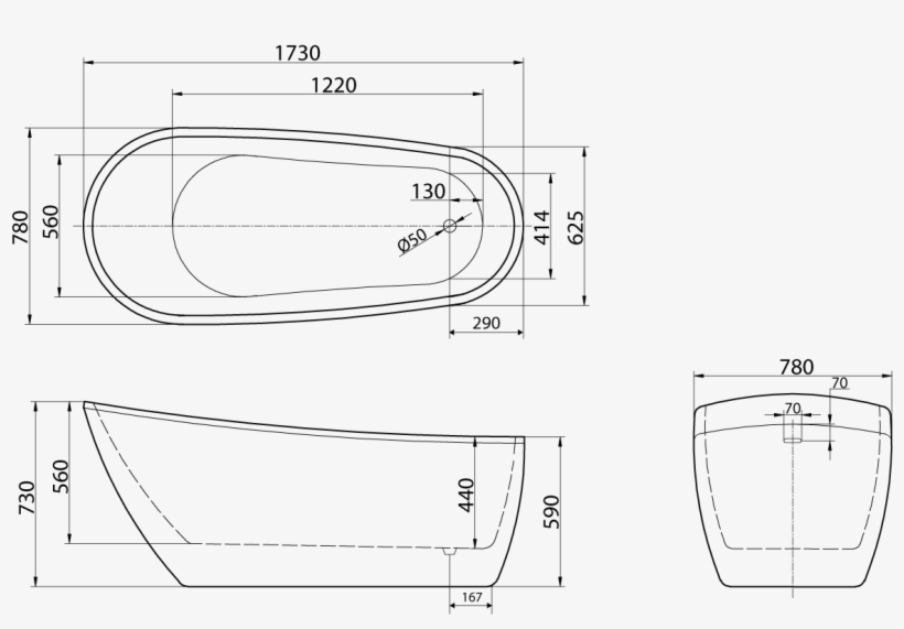 1200 X 900 5 - Kado Arc Freestanding Bath, transparent png download