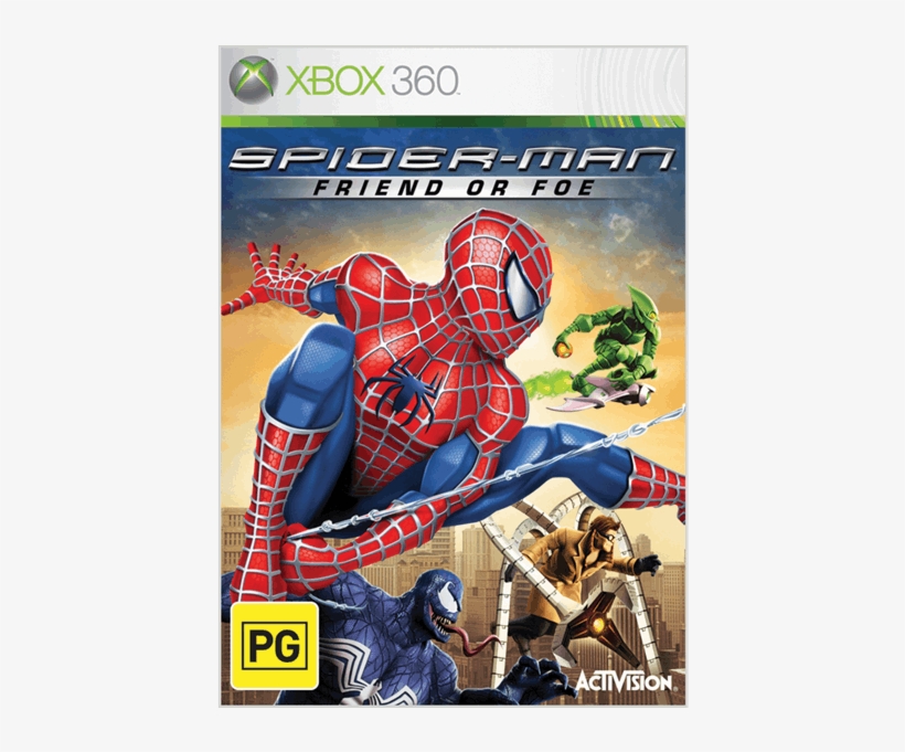 Friend Or Foe - Spiderman Friend Or Foe Xbox 360, transparent png download