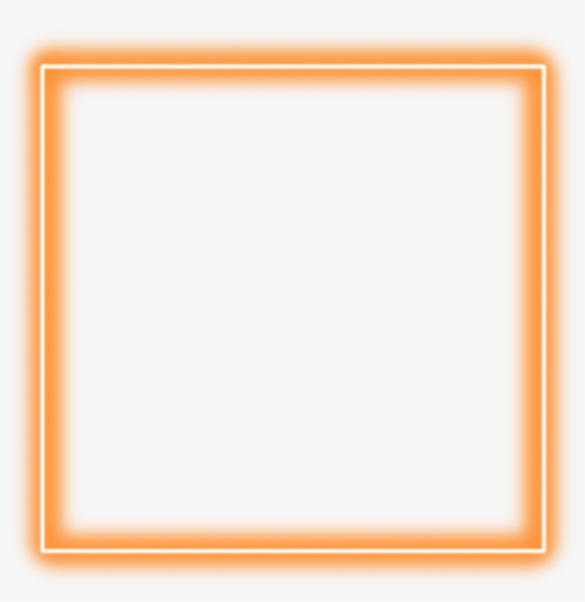 #neon #square #border #png #orange #freetoedit, transparent png download