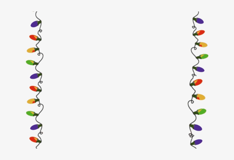 Neon Sign Clipart Border - Christmas Light Border Png, transparent png download