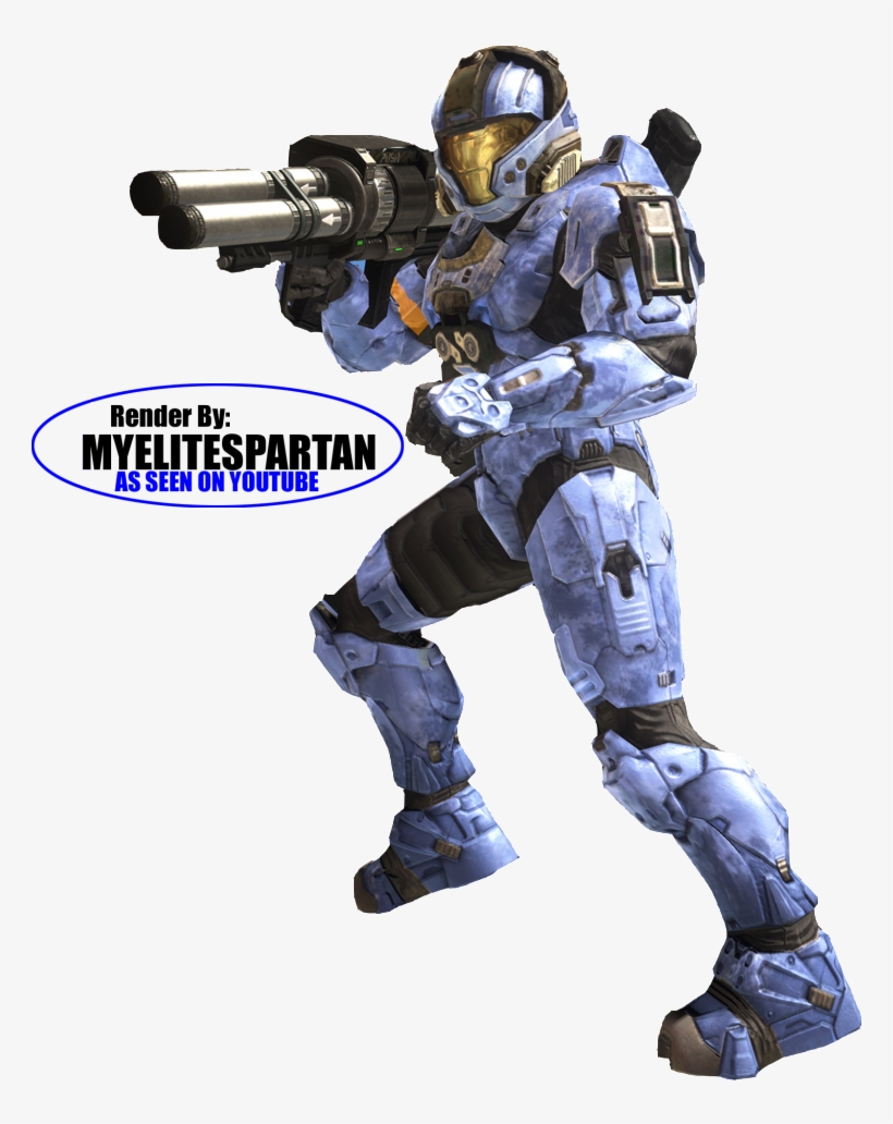 Halo Spartan Render Photo - Soldier, transparent png download