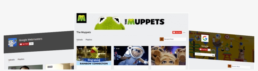 3 Ready To Use Skins Channel Header Styles With Custom - Muppets, transparent png download