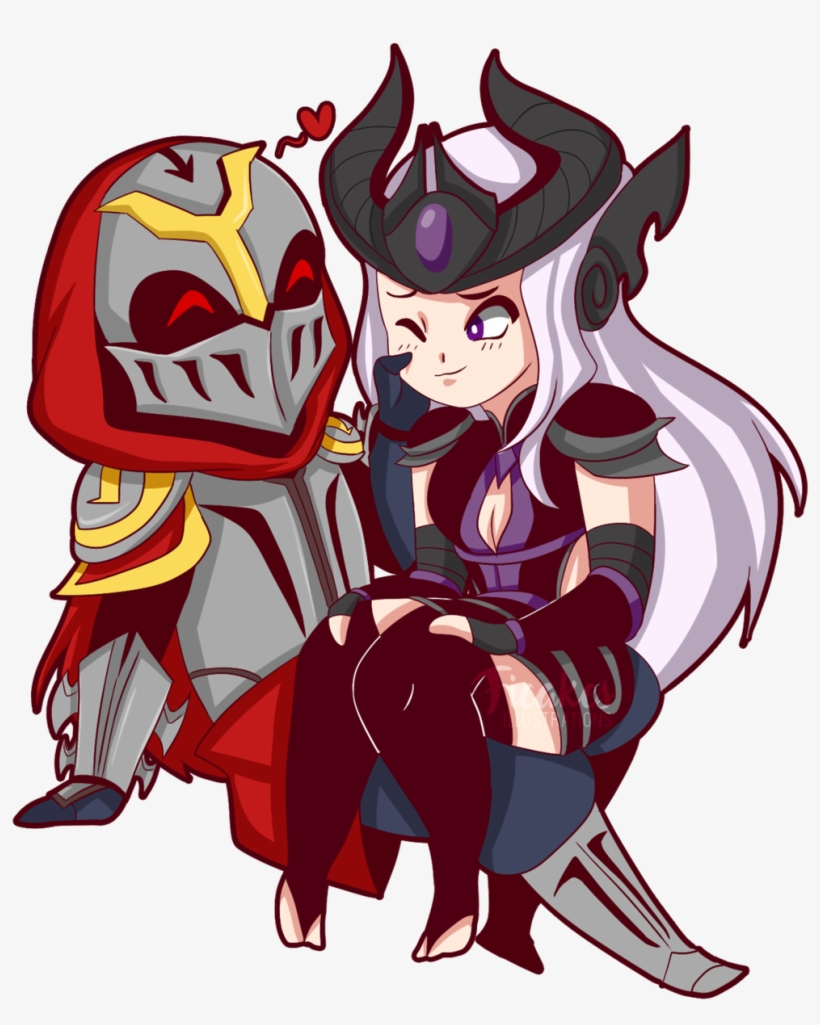 League Of Fanarts - League Of Legends Zed Syndra, transparent png download