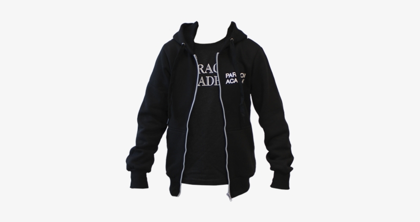 Kid Black Hoodie Gray Zipper - Hoodie, transparent png download