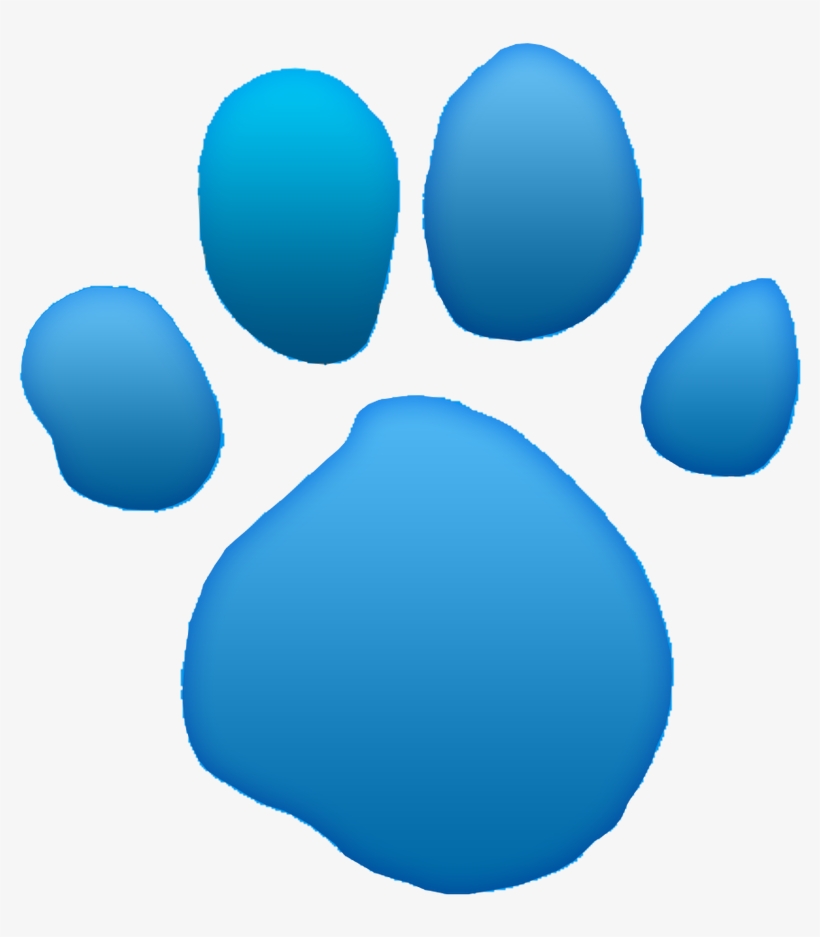 Blue S Clues Light - Blues Clues Blues Pawprint, transparent png download