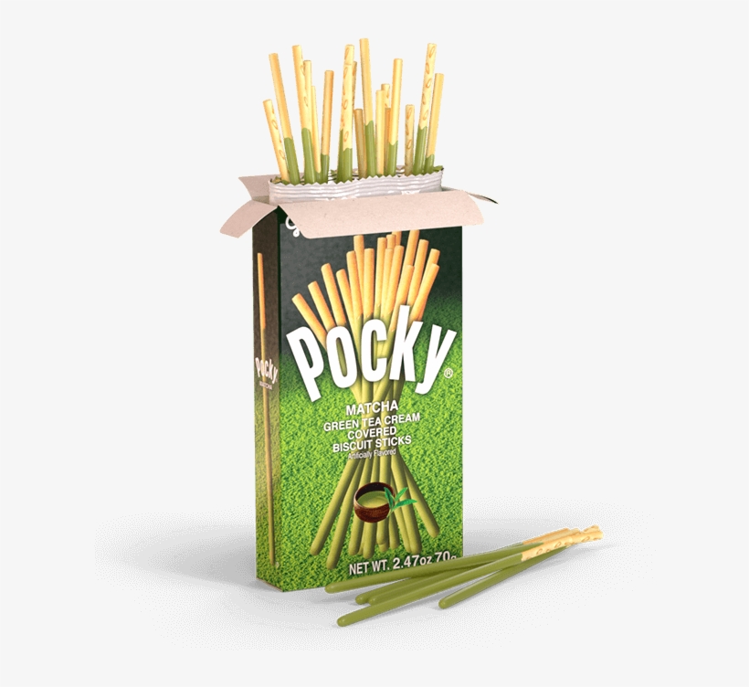 Matcha Green Tea Flavor - Pocky Green Tea Png, transparent png download