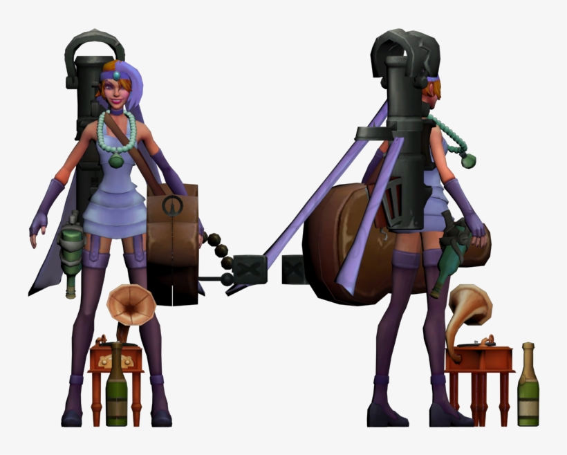 Download Zip Archive - League Of Legends Jinx Model, transparent png download