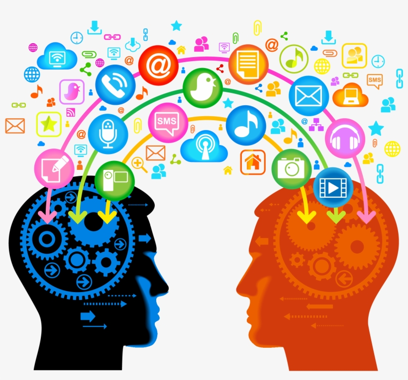 Intelligent Clipart Human Brain - Connecting With Customers Png PNG