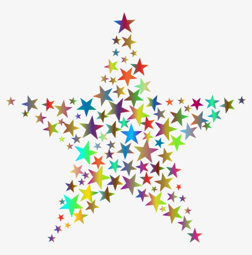 Fractal Art Symmetry Christmas Tree Star - Fractal, transparent png download