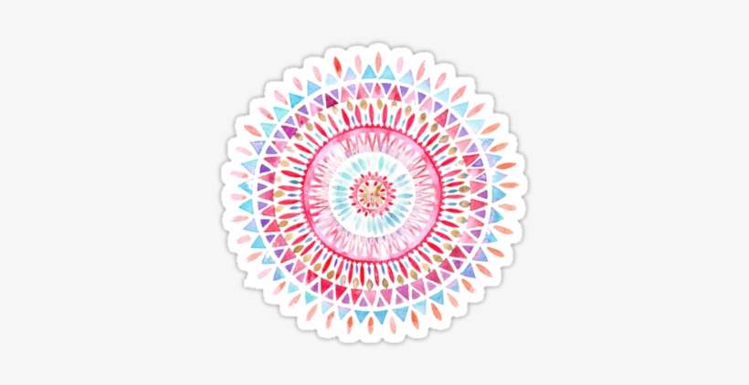 Watercolor Design By Mzawesomechic - Watercolor Mandalas, transparent png download