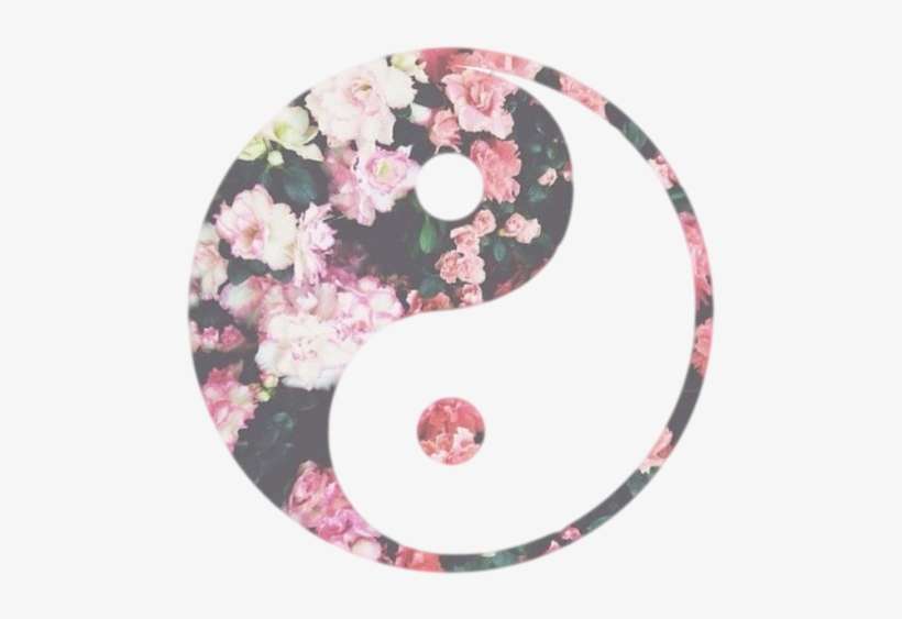 Tumblr N1o2vem4ta1tu249vo1 500 - Yin Yang Flowers, transparent png download