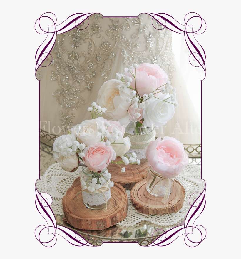 Blush Pastel Table Decoration 3pc Deal - Flowers For Ever After, transparent png download