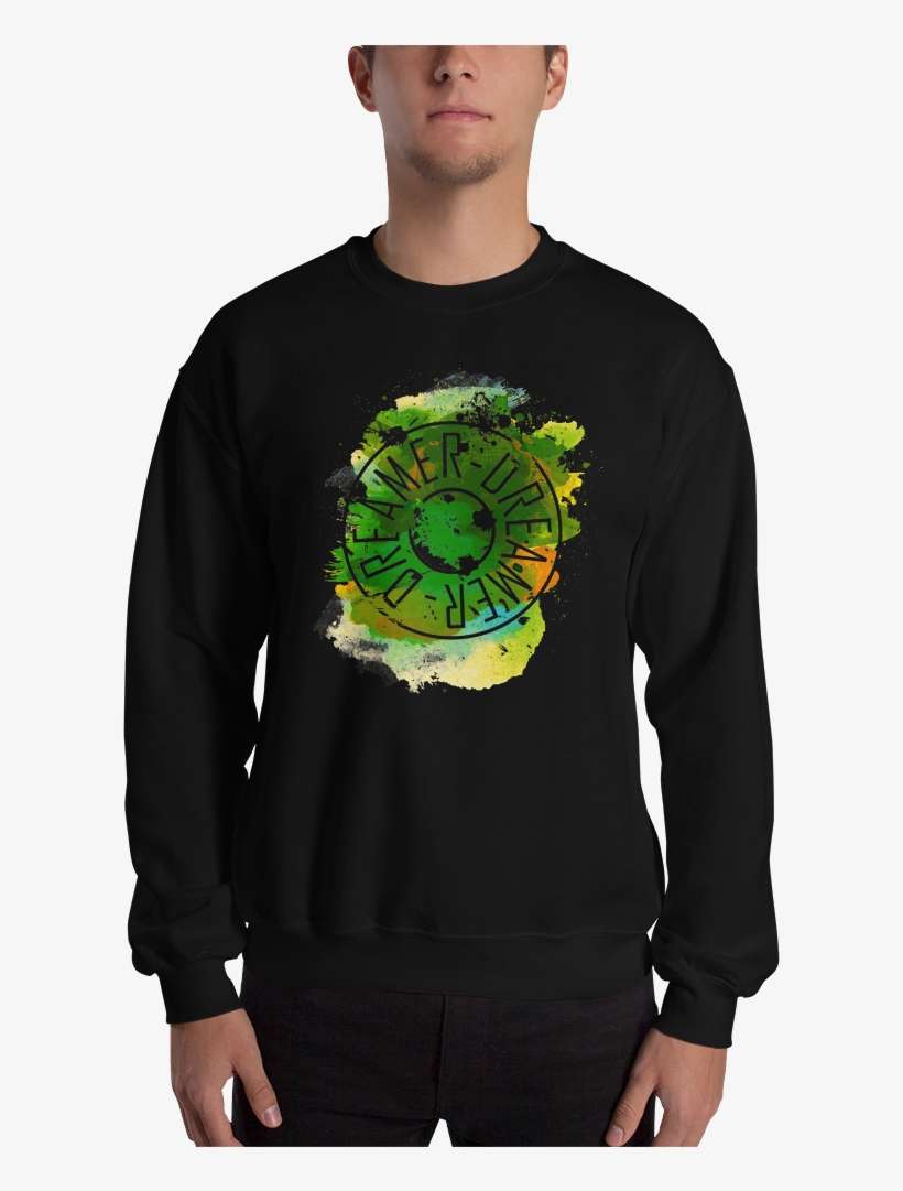 Green Watercolor Crewneck - Sweater, transparent png download