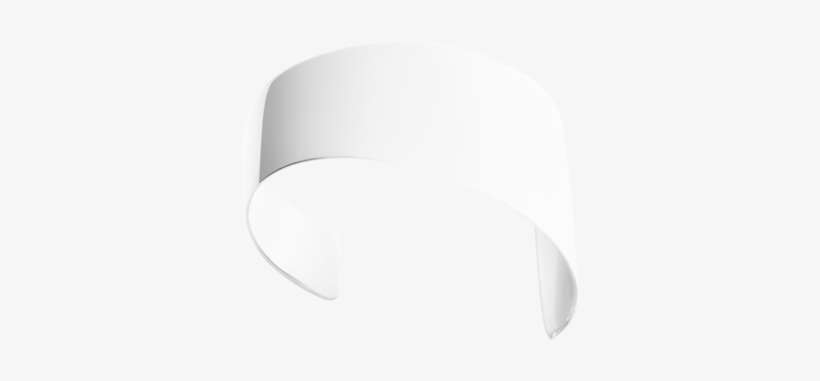 Arc Cuff Sterling Silver Sterling Silver White Gold - Gold, transparent png download