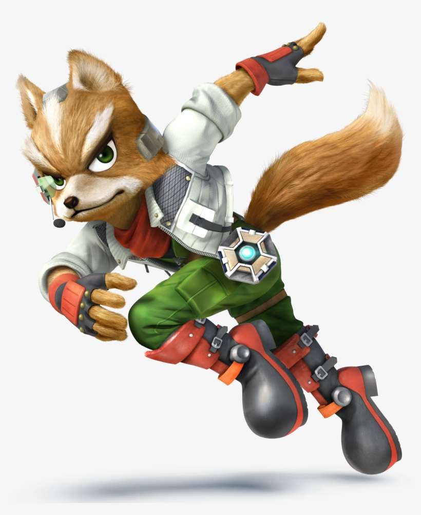 Fox Mccloud Smash Bros 4 Wii U 3ds Render Art, transparent png download