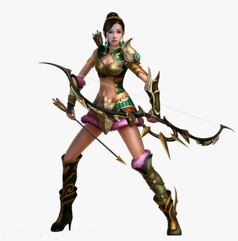 - - Girl With Bow And Arrow Png, transparent png download