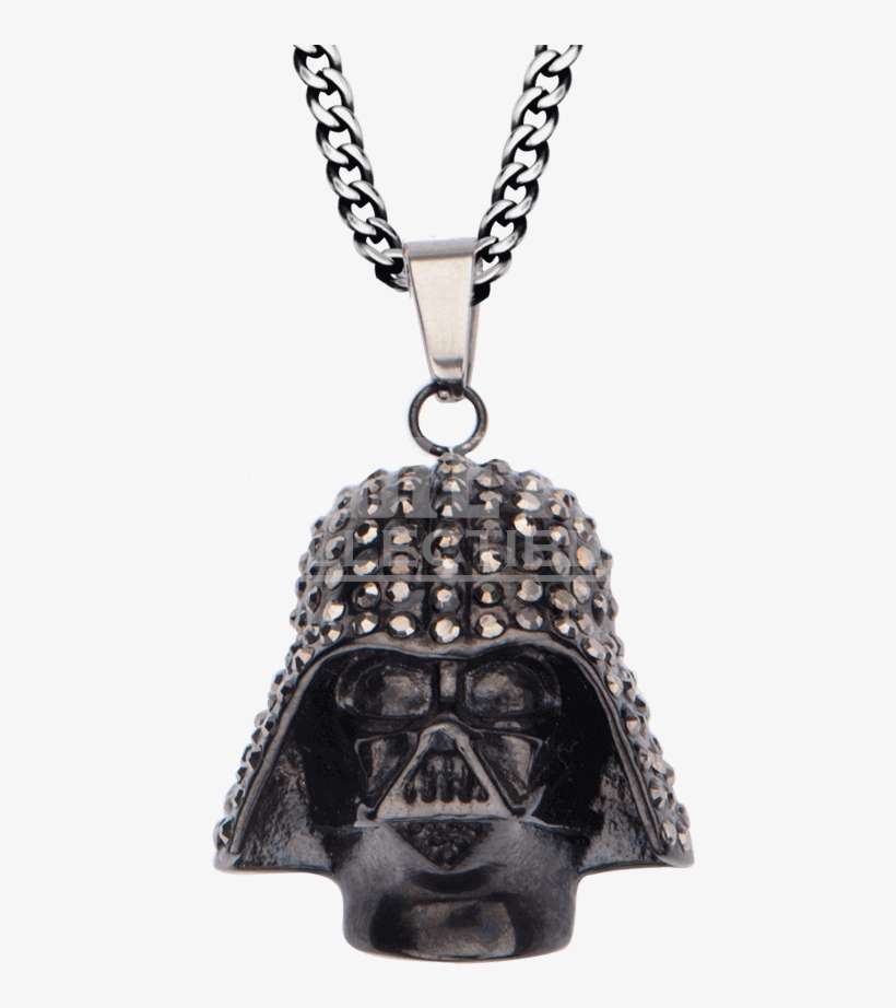 Gemstone Darth Vader Helmet Necklace, transparent png download