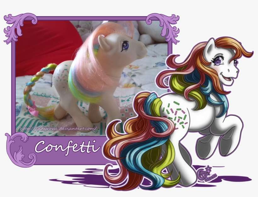 Ladyrosse, Confetti , G1, Irl, Photo, Safe, Simple - Pony, transparent png download