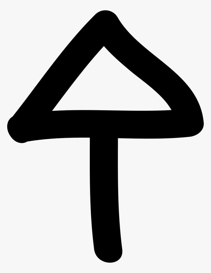 Drawing Typography Arrow - Up Arrow Draw, transparent png download