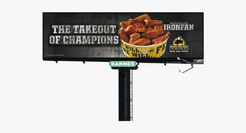 Buffalo Wild Wings Billboard, transparent png download