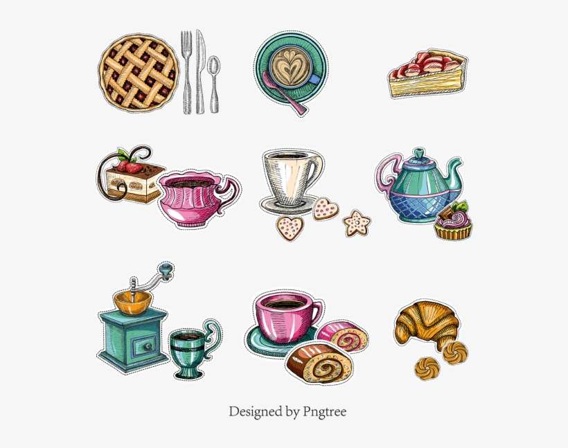 Cartoon Hand-painted Coffee Drink Dessert, Coffee, - Coffee, transparent png download