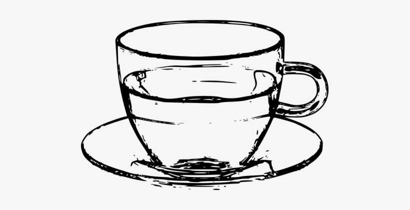 Cup Glass Saucer Tea Coffee Tea Tea Coffee - Coffee On Print 2 Poster, transparent png download