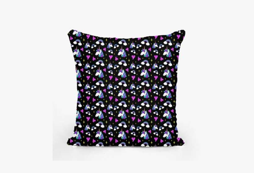 Unicorn Head And Rainbow ﻿sequin Cushion Cover - Cushion, transparent png download