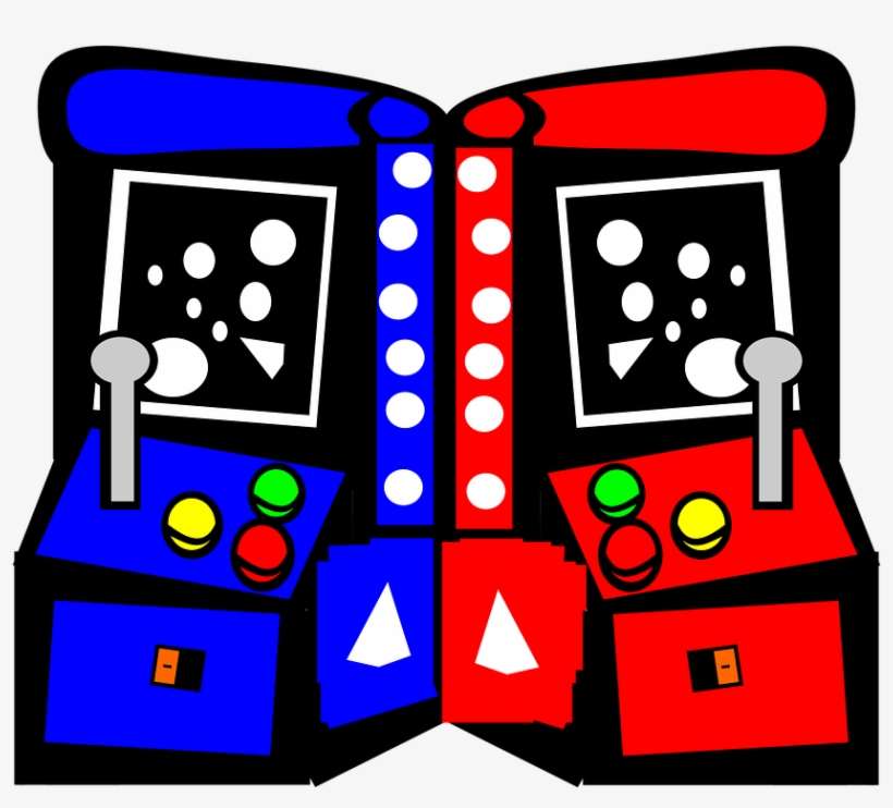 Picture Black And White Video Games And Screenwriting - Arcade Clipart, transparent png download