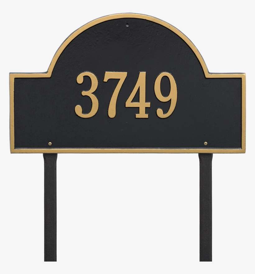Arch Marker Estate One Line Lawn Plaque - Whitehall Products 23-inch Arch Marker Address Plaque, transparent png download