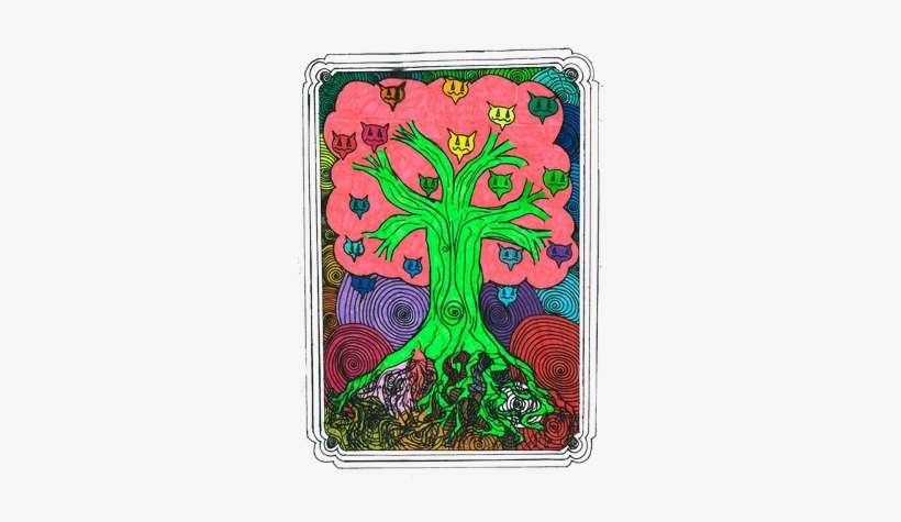 Percentum Fruit Tree - Psychedelic Art, transparent png download