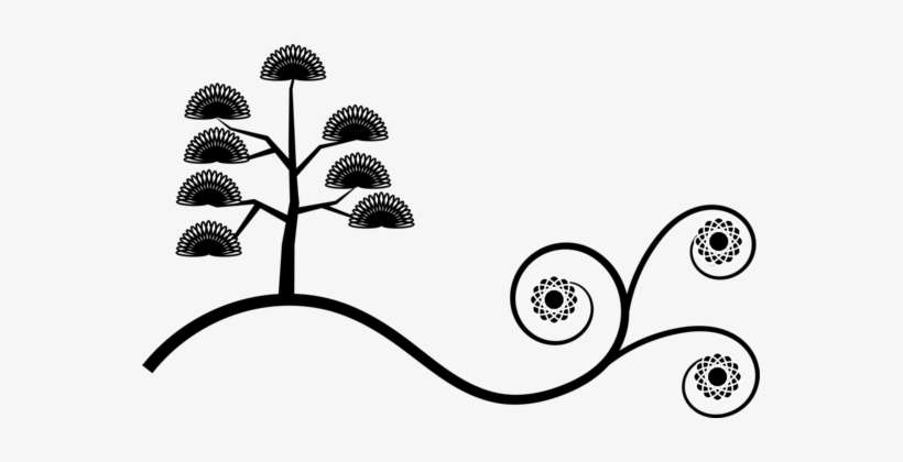 Swoosh Computer Icons Plants Flower Drawing - Vector Graphics, transparent png download