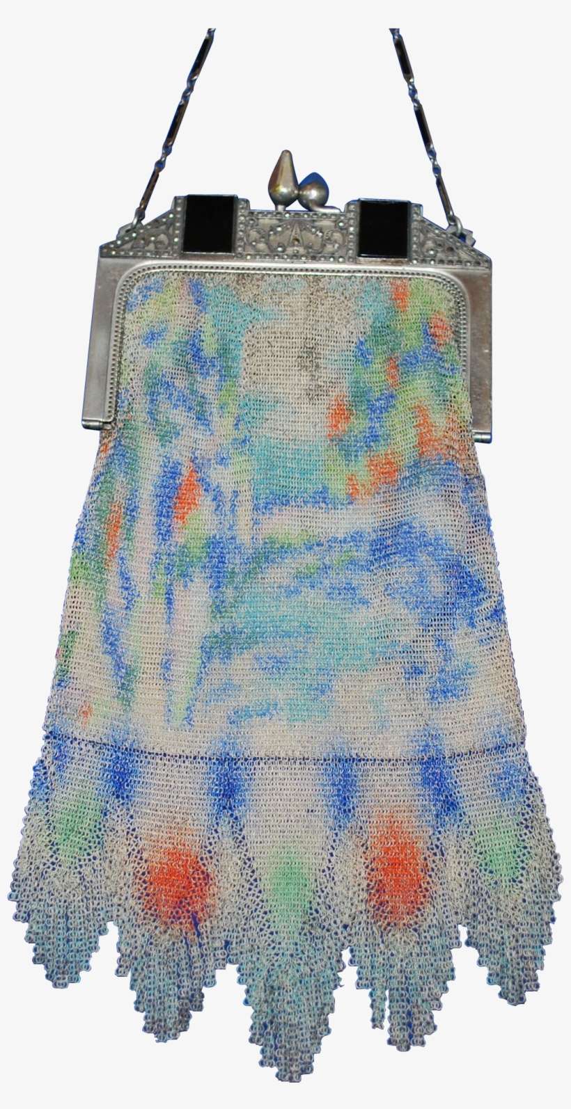 Striking Dresden Mesh Purse Exhibiting Its Elegant - Wool, transparent png download