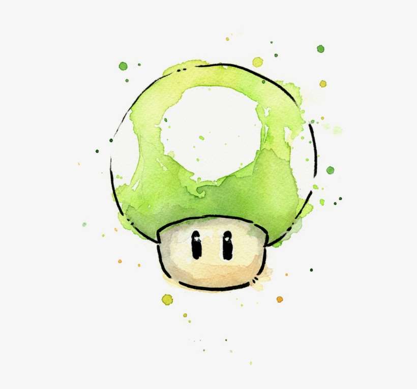 Click And Drag To Re-position The Image, If Desired - 1 Up Mushroom Drawing, transparent png download