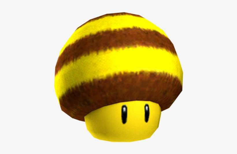 Download Zip Archive - Super Mario Galaxy Bee Mushroom, transparent png download
